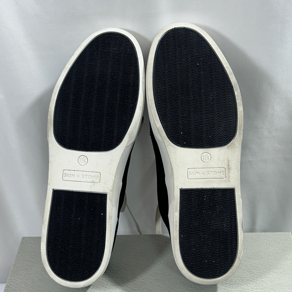 SUN STONE Sneakers Shoes‎ Men's US 11.5 M Black Cushioned Kiva Round Lace-Up - Picture 11 of 11
